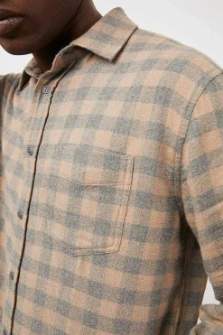 Heren Rails Lennox Shirt - Houtskool Mire