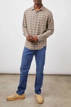 Heren Rails Lennox Shirt - Houtskool Mire