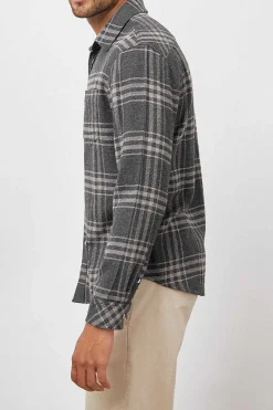 Heren Rails Lennox Shirt - Houtskool Wraith Melange