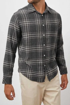 Heren Rails Lennox Shirt - Houtskool Wraith Melange