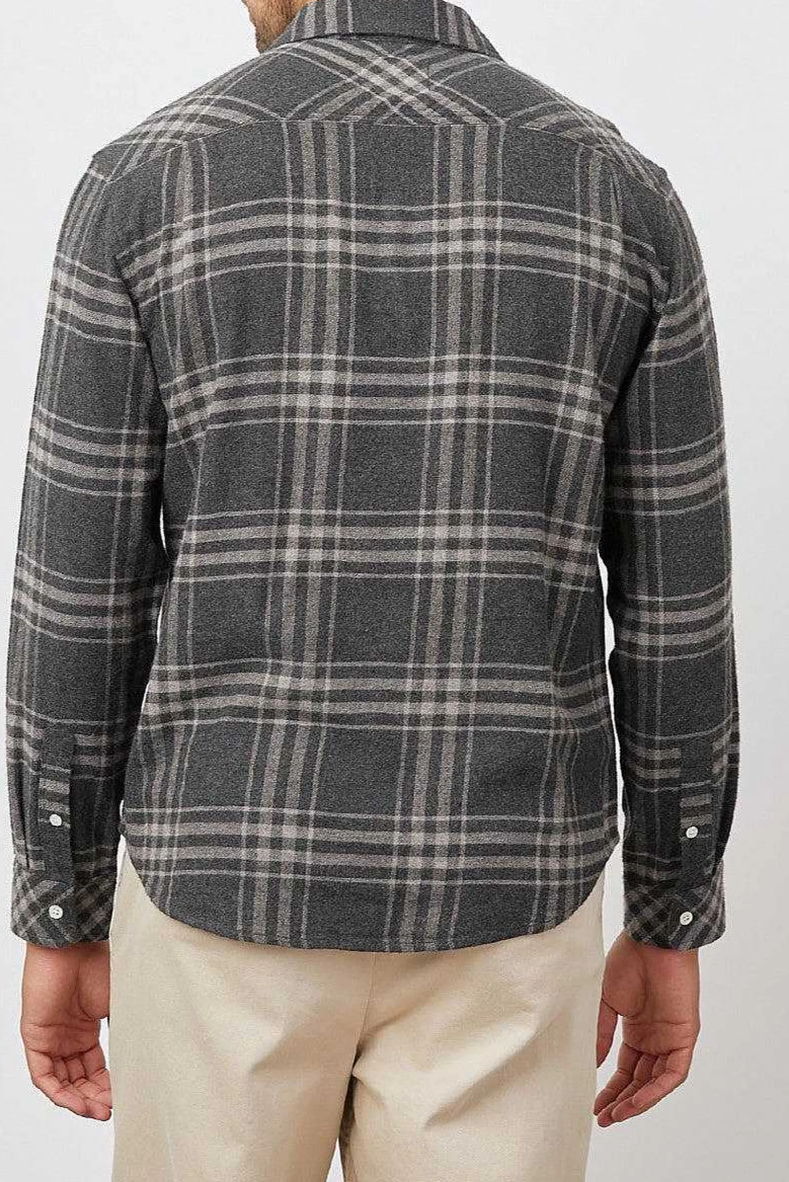 Heren Rails Lennox Shirt - Houtskool Wraith Melange
