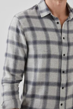 Heren Rails Lennox Shirt - Metallic Storm Heather