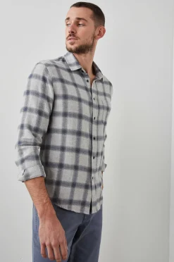 Heren Rails Lennox Shirt - Metallic Storm Heather