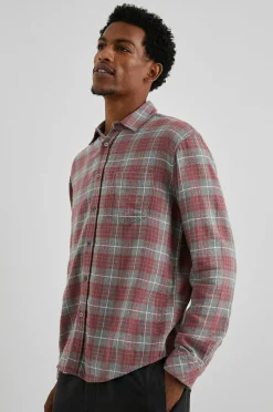 Heren Rails Lennox Shirt - Schuurstaal Duif