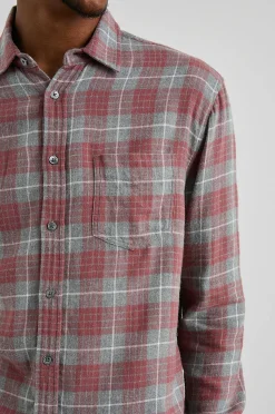 Heren Rails Lennox Shirt - Schuurstaal Duif