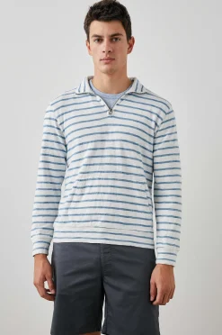 Heren Rails Leorio Sweatshirt - Canvas Met Bretonse Strepen