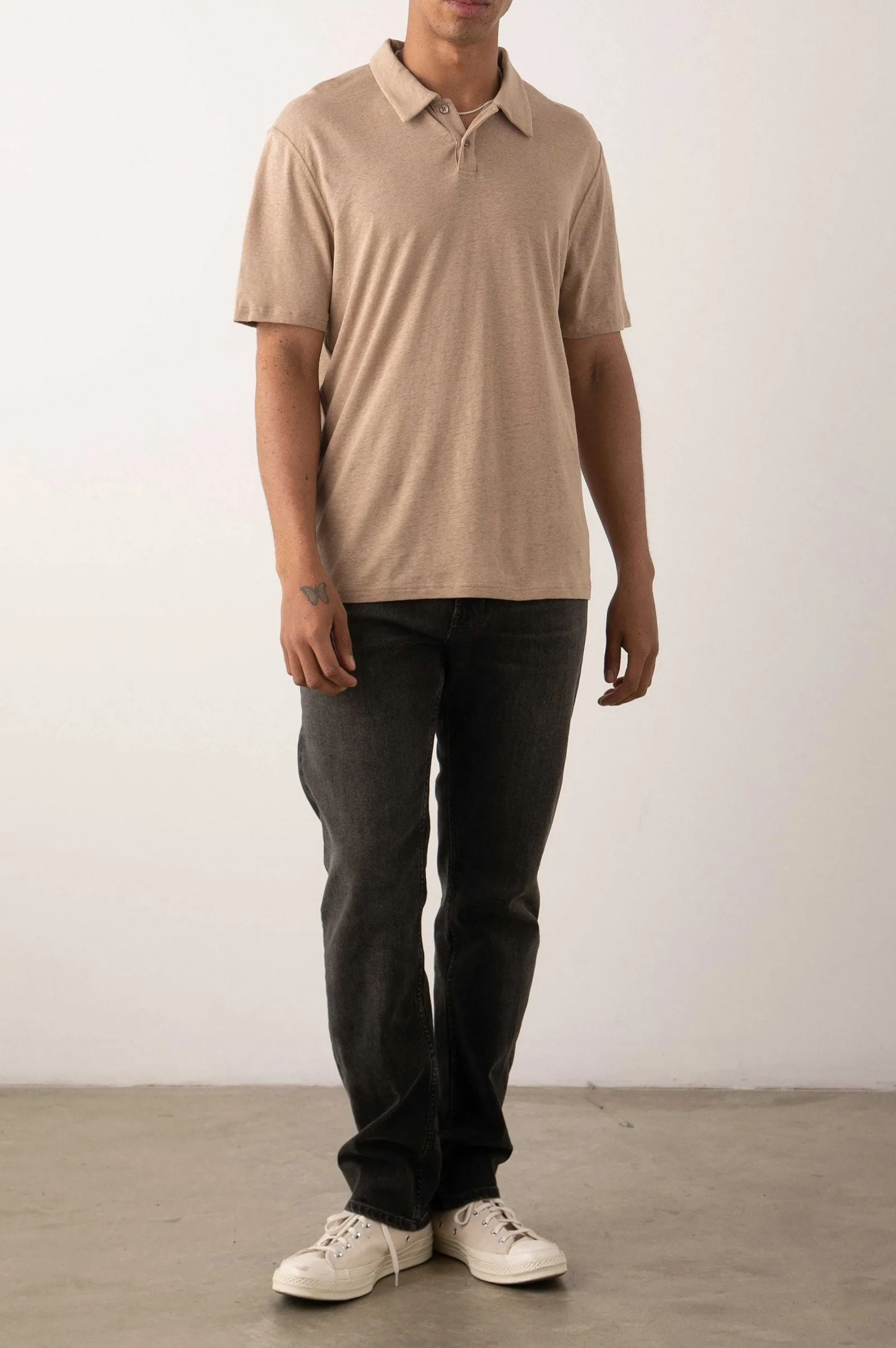 Heren Rails Levant Poloshirt - Bulgur