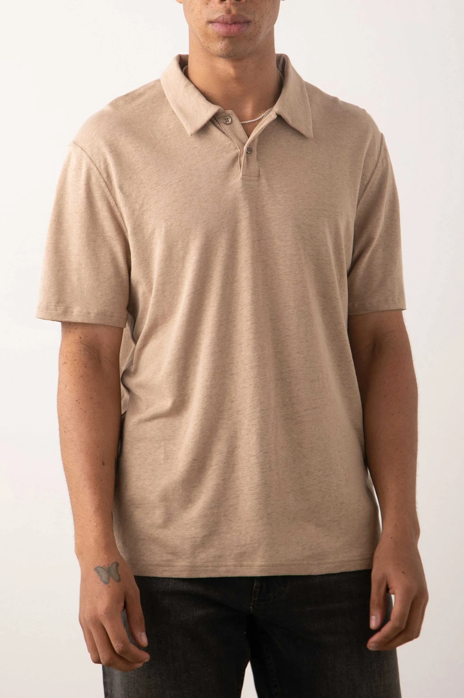Heren Rails Levant Poloshirt - Bulgur