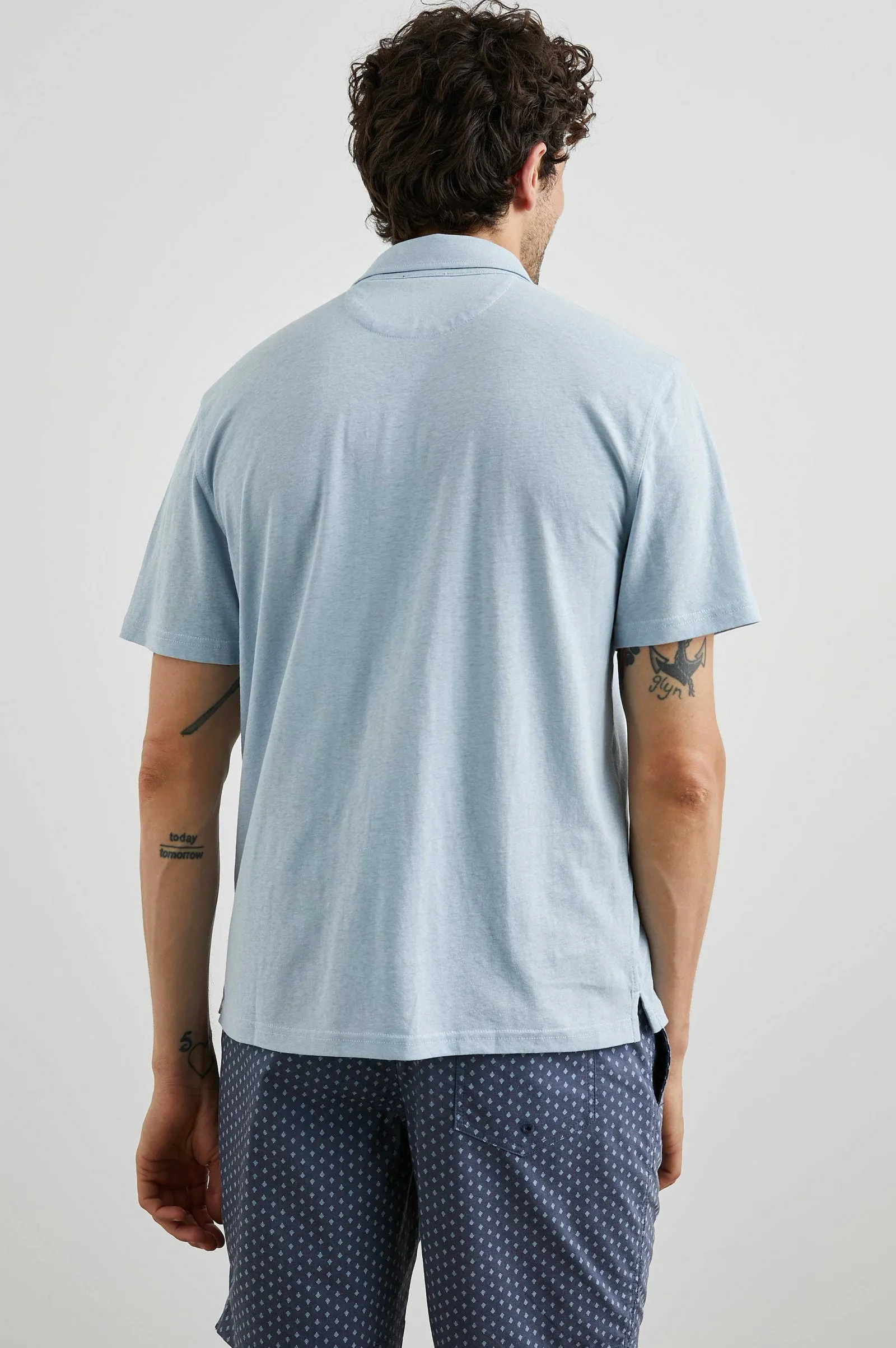 Heren Rails Levant Poloshirt - Cielo