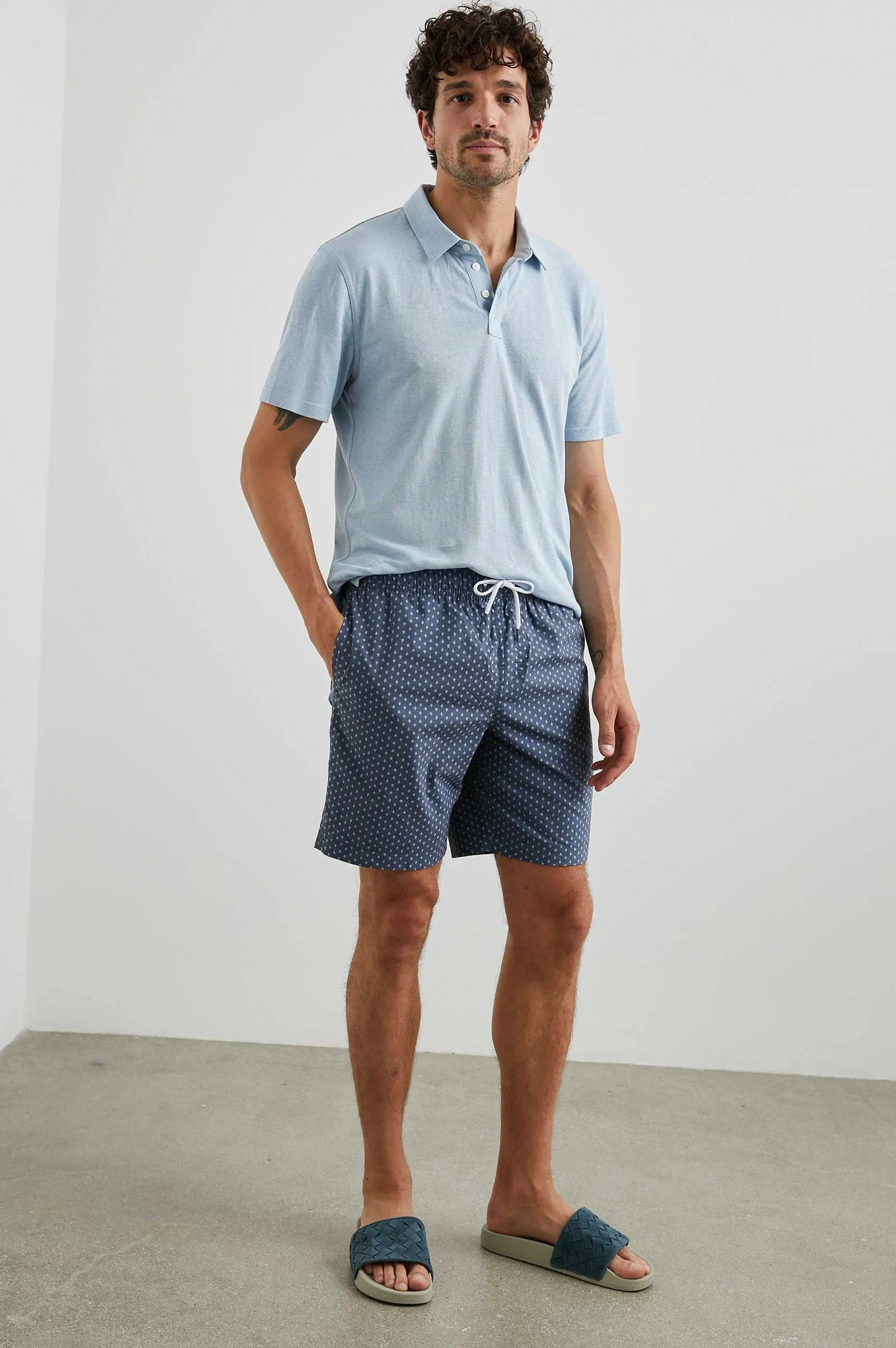 Heren Rails Levant Poloshirt - Cielo