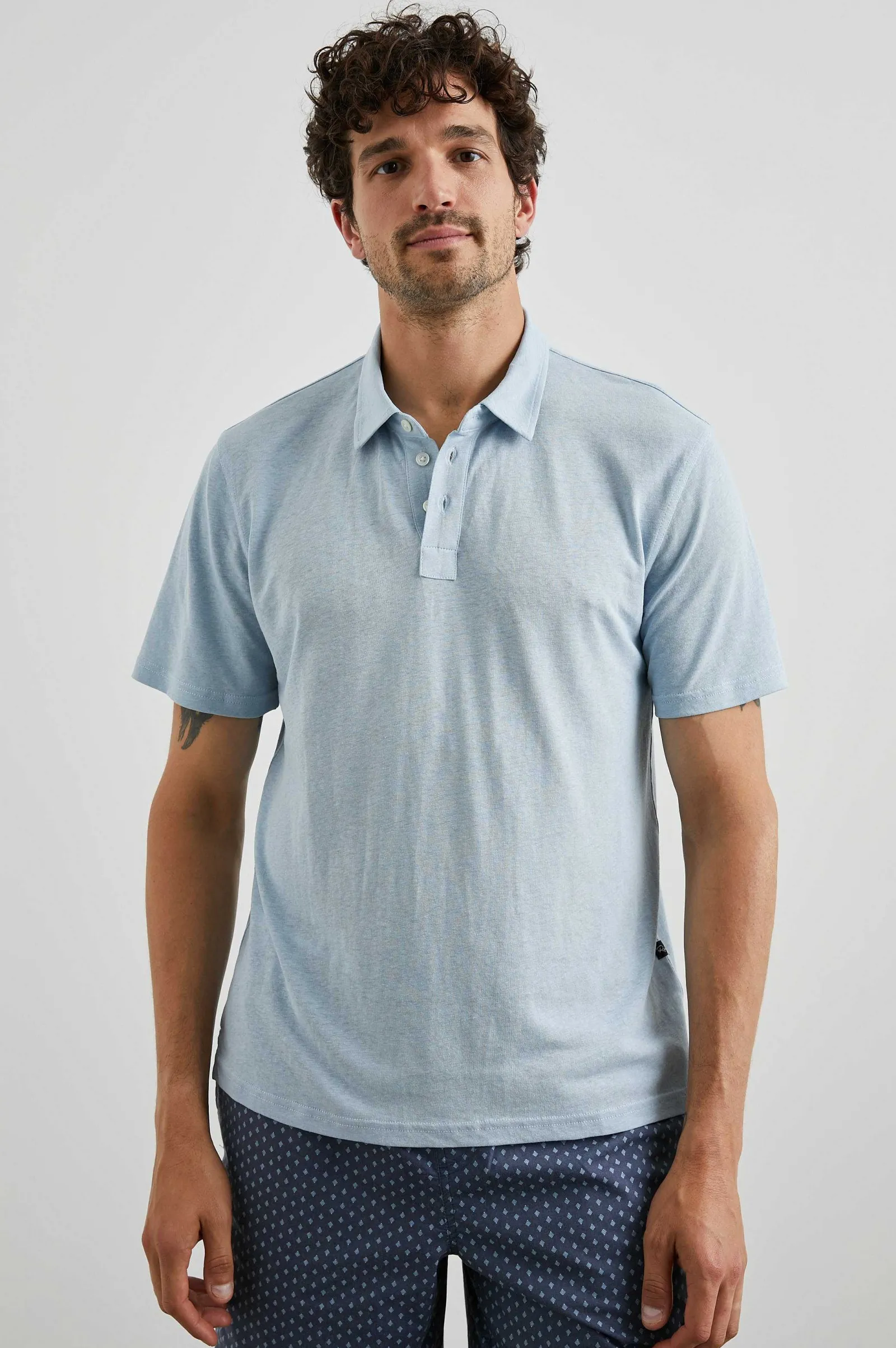 Heren Rails Levant Poloshirt - Cielo