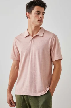 Heren Rails Levant Poloshirt - Flamingo