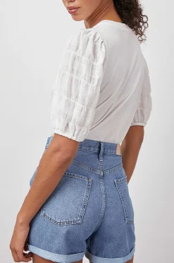 Vrouwen Rails Liza Top - Witte Seersucker