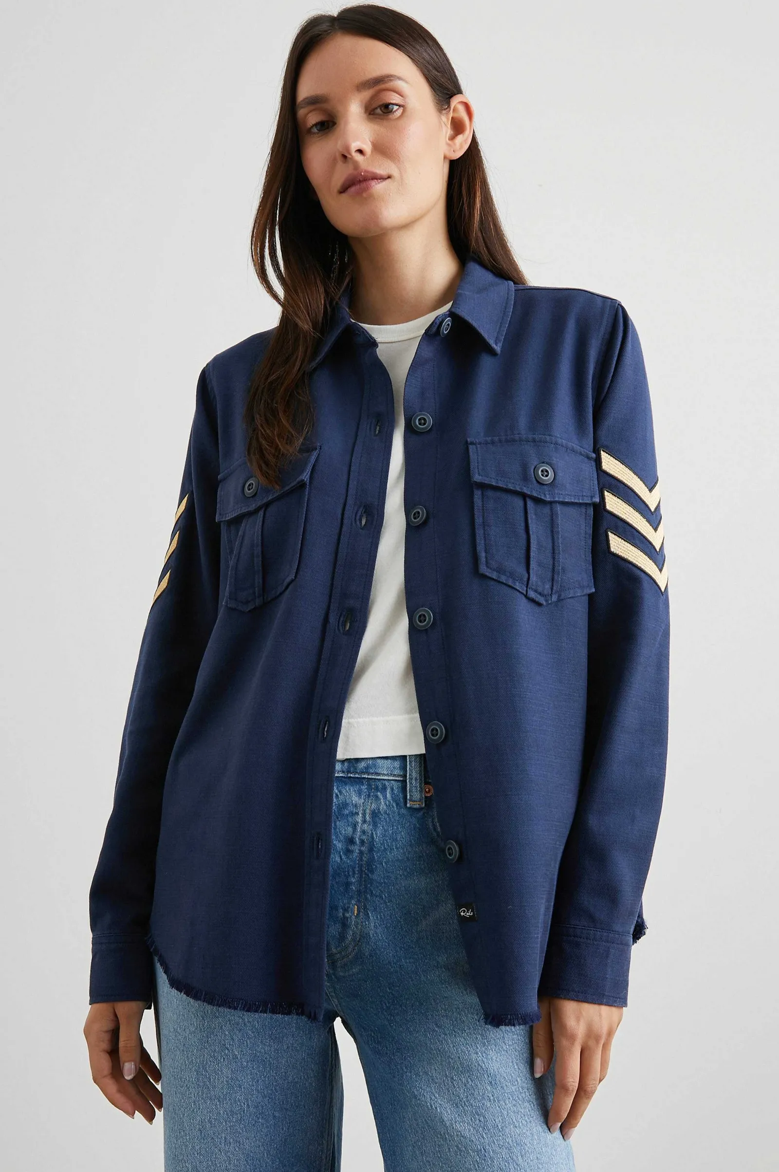 Vrouwen Rails Loren Overhemdjas - Marine