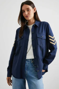 Vrouwen Rails Loren Overhemdjas - Marine