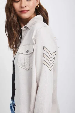 Vrouwen Rails Loren Overhemdjas - Steen Rosegold Militaire