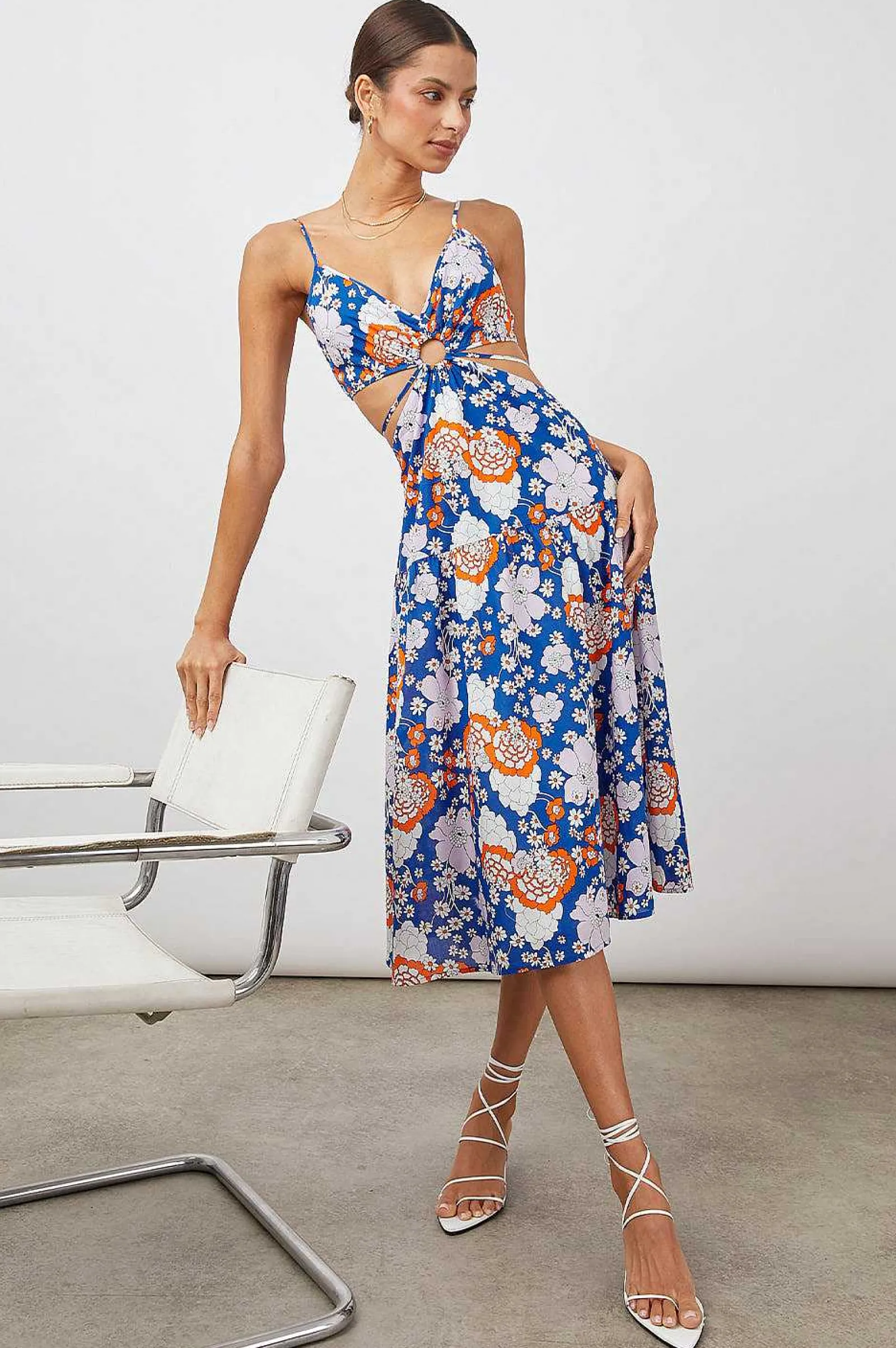 Vrouwen Rails Lourdes Jurk - Kobalt Bloemen