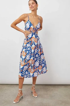 Vrouwen Rails Lourdes Jurk - Kobalt Bloemen