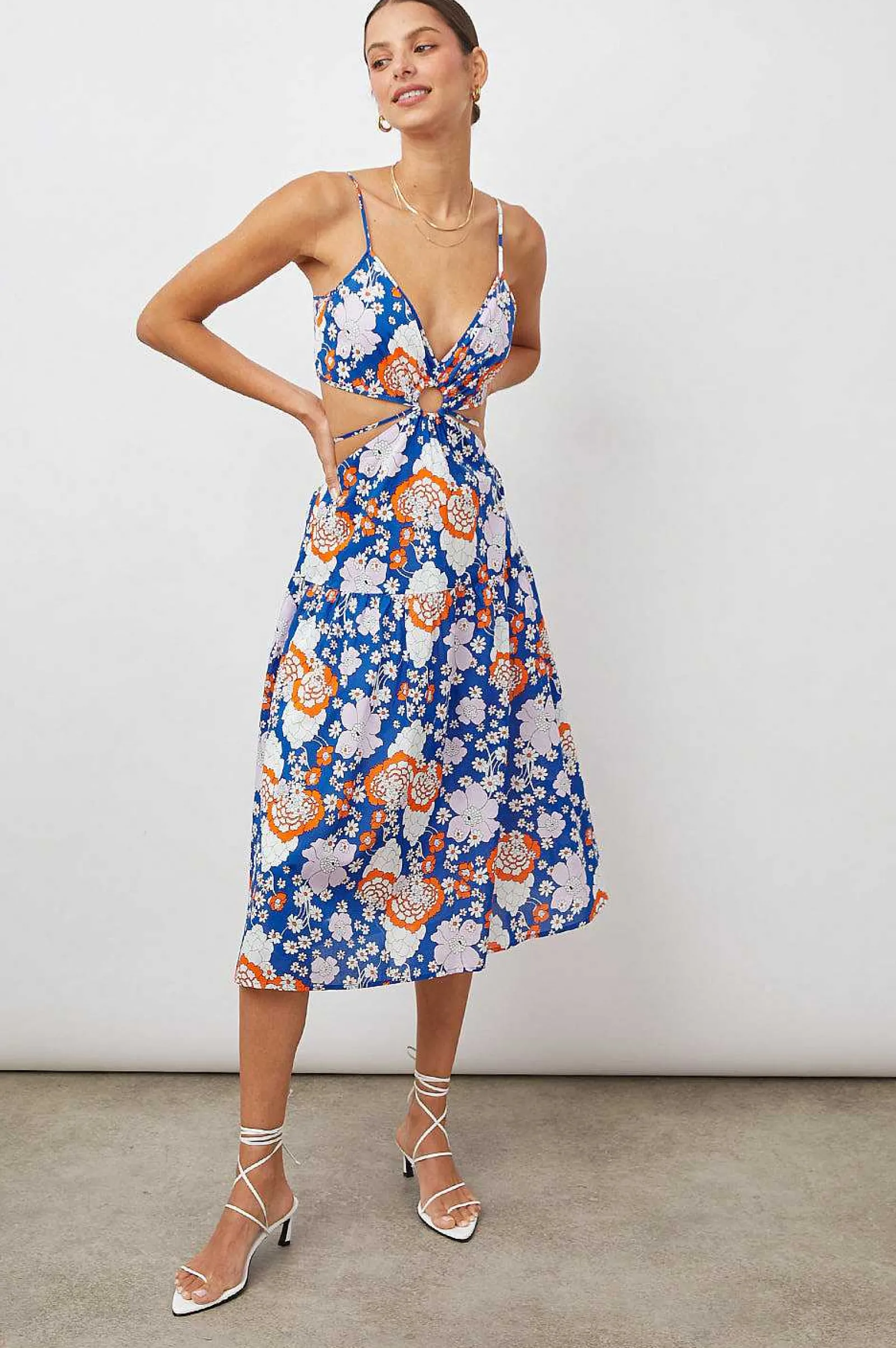 Vrouwen Rails Lourdes Jurk - Kobalt Bloemen