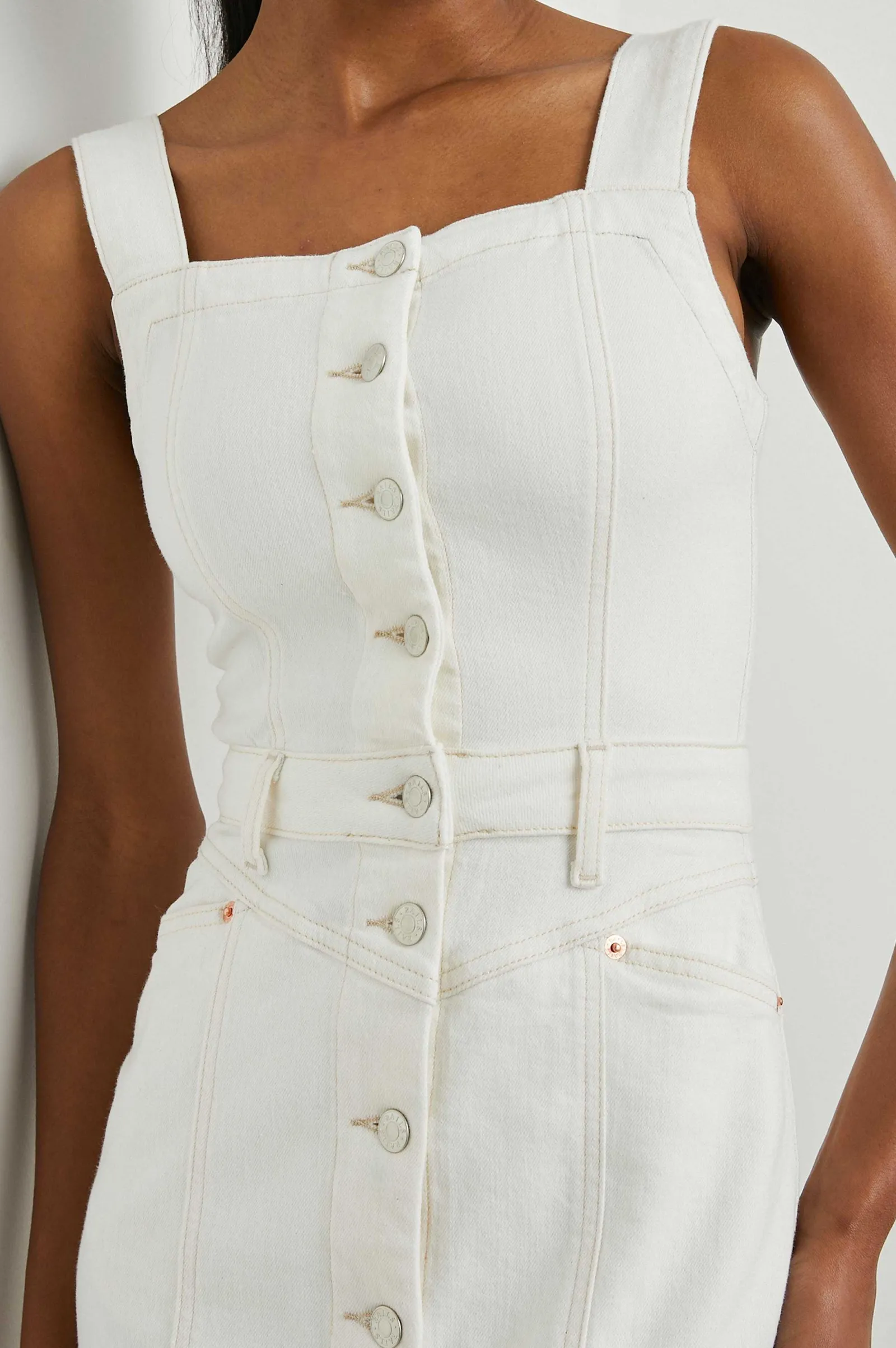 Vrouwen Rails Malibu Jurk - Vintage Ecru