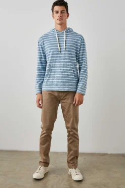 Heren Rails Mammoet Hoodie - Bretonse Stripe Marine