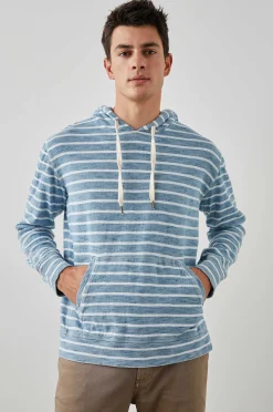 Heren Rails Mammoet Hoodie - Bretonse Stripe Marine