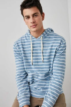 Heren Rails Mammoet Hoodie - Bretonse Stripe Marine