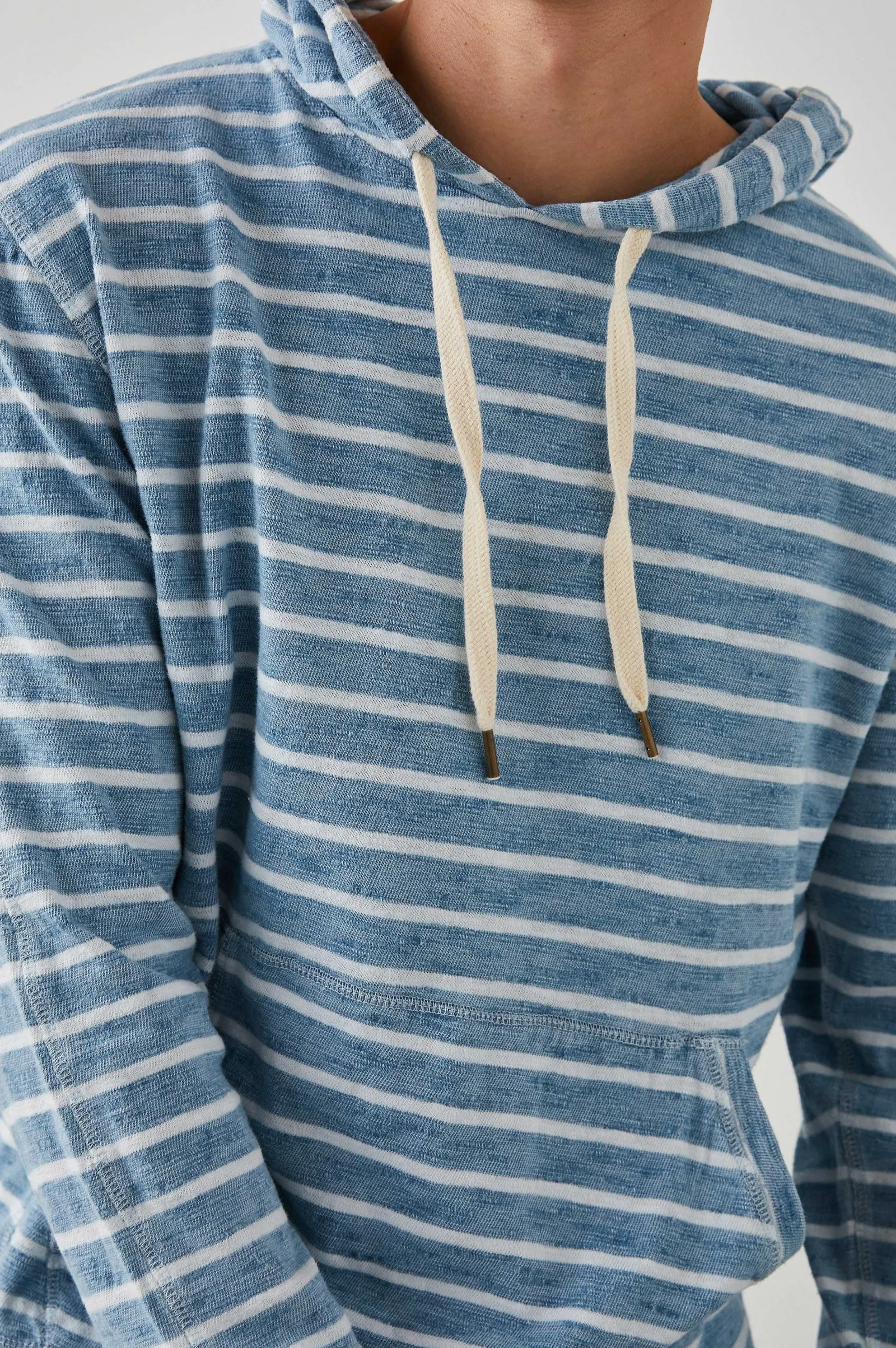 Heren Rails Mammoet Hoodie - Bretonse Stripe Marine