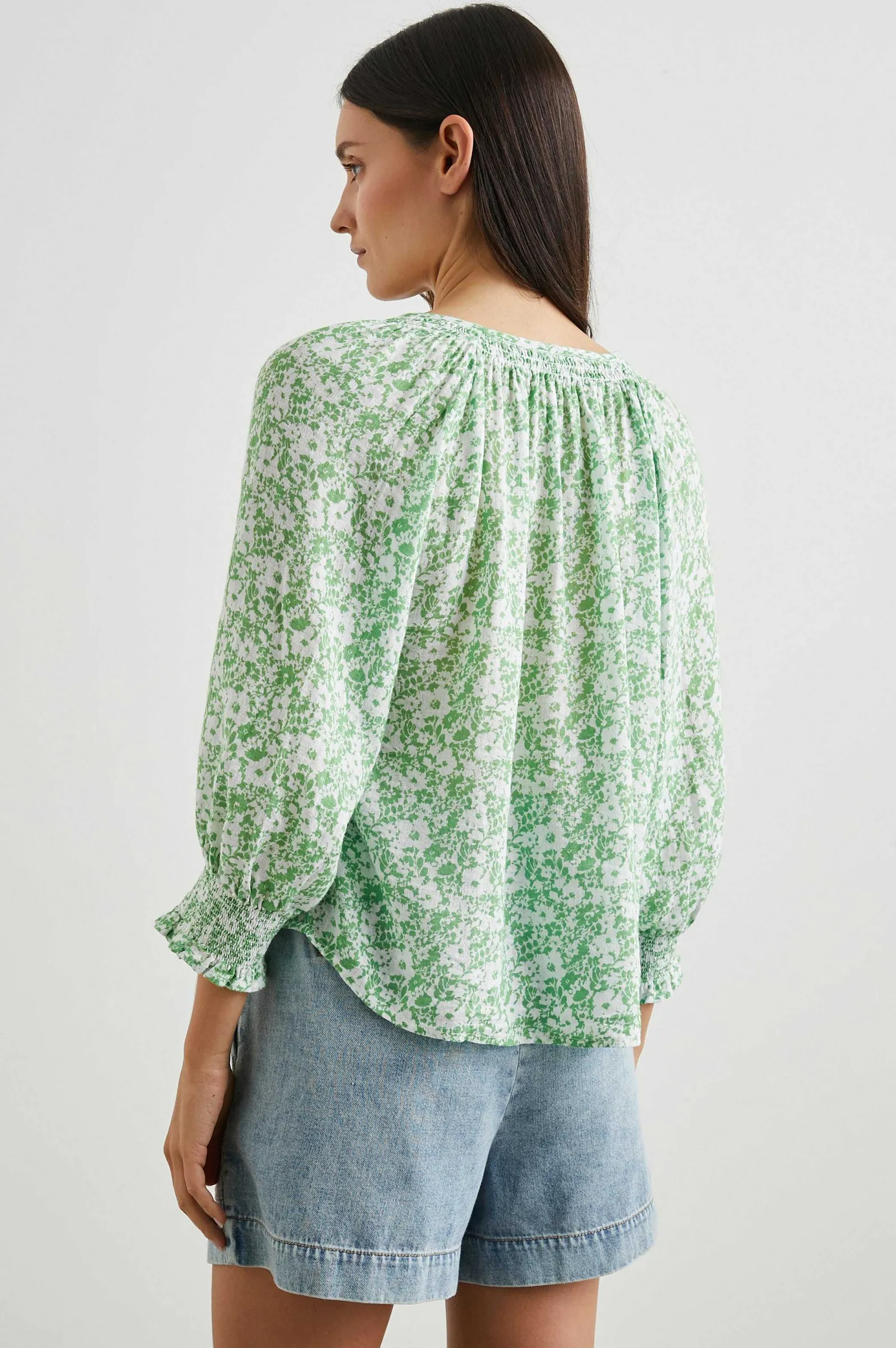 Vrouwen Rails Mariah Top - Groene Textuur Bloemen