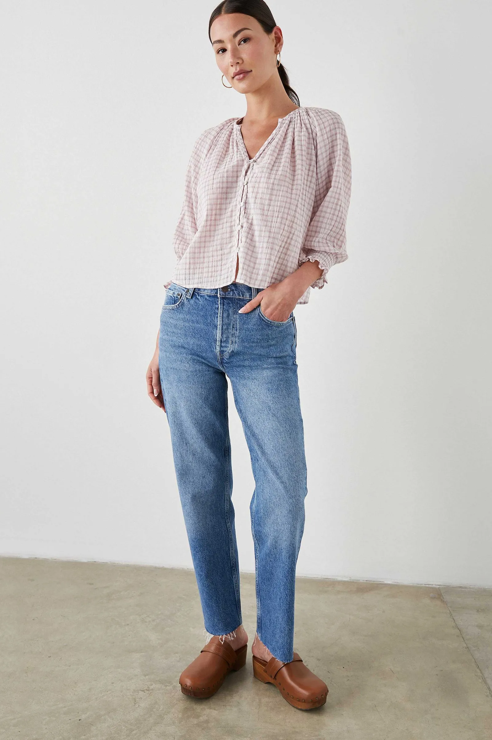 Vrouwen Rails Mariah Top - Zachte Rozen Ruit