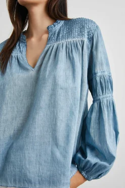 Vrouwen Rails Marli Top - Vervaagd Blauw