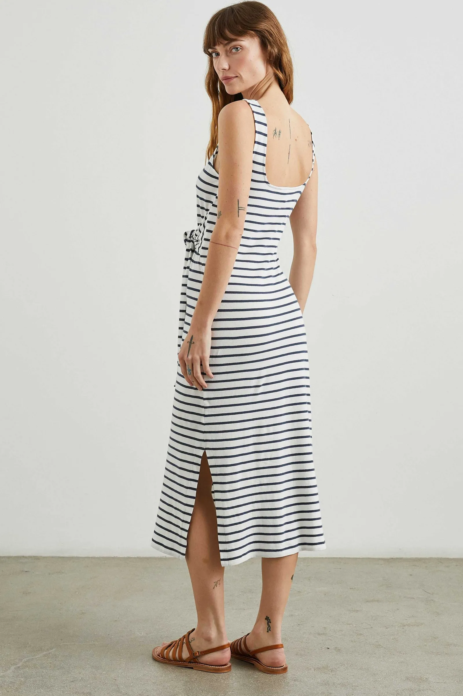 Vrouwen Rails Meg Jurk - Ivoor Marine Stripe