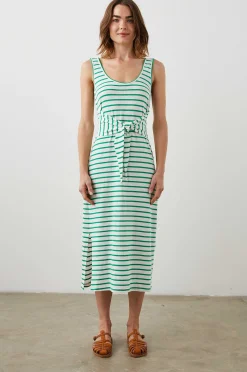 Vrouwen Rails Meg Jurk - Sailor Stripe Groen
