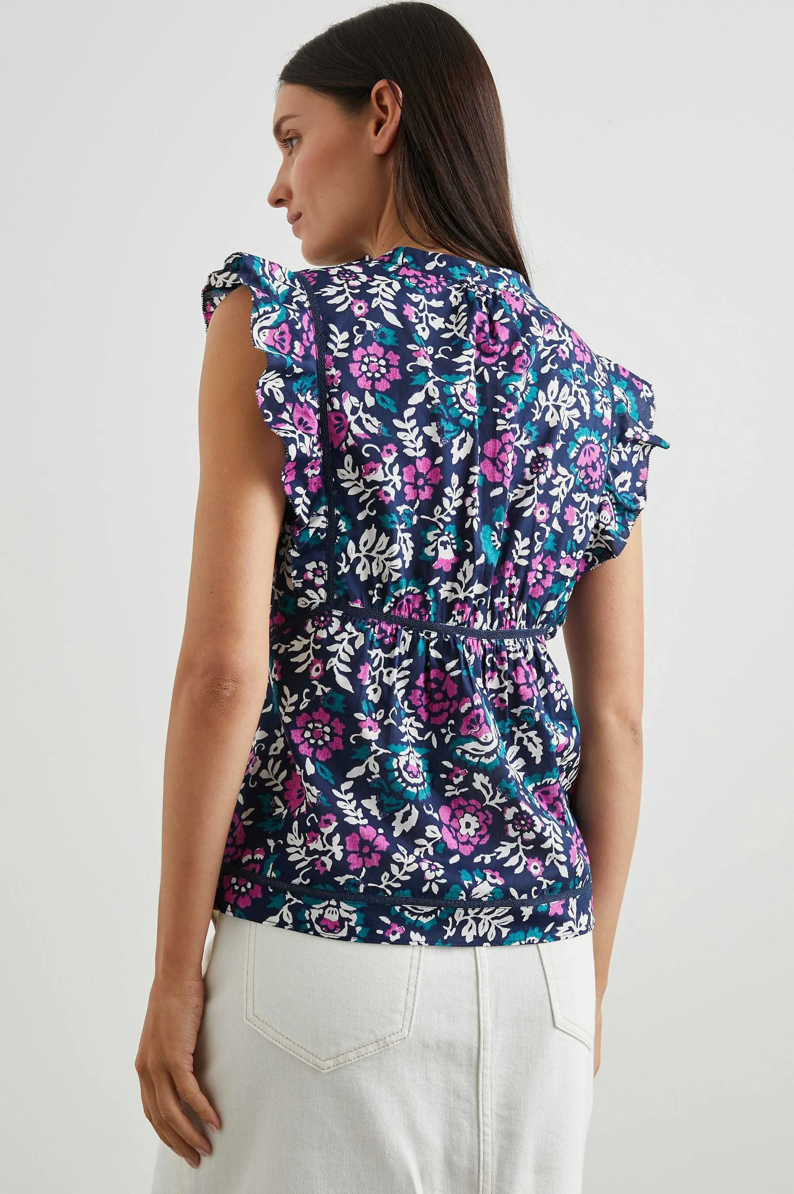 Vrouwen Rails Misha Top - Houtblok Bloemen