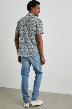 Heren Rails Monaco Shirt - Aquarel Bloemen Multi