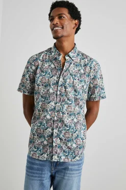 Heren Rails Monaco Shirt - Aquarel Bloemen Multi