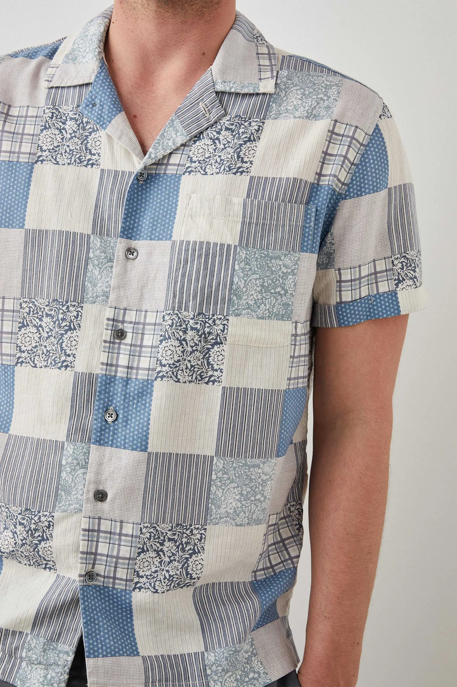 Heren Rails Moreno Shirt - Lente Patchwork