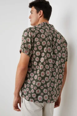 Heren Rails Moreno Shirt - Maya Print Olijf