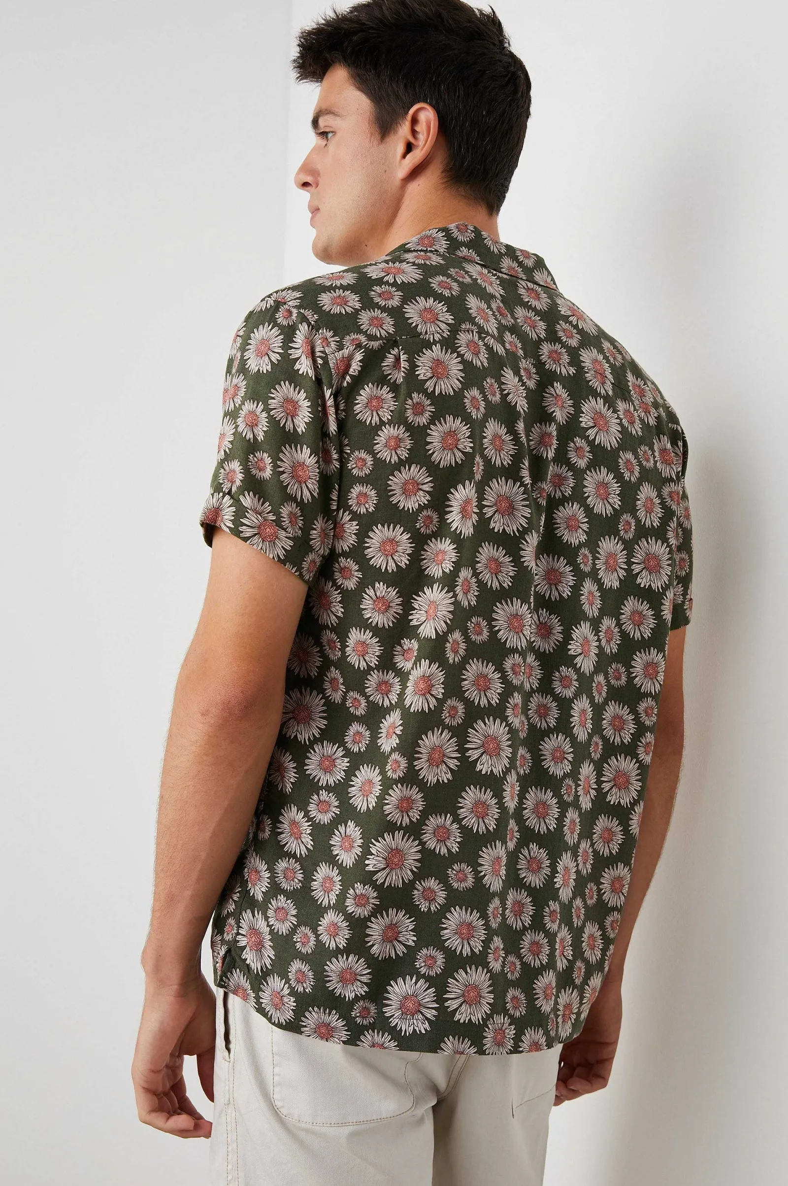 Heren Rails Moreno Shirt - Maya Print Olijf