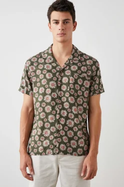 Heren Rails Moreno Shirt - Maya Print Olijf