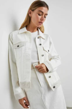 Vrouwen Rails Mulholland Jas - Ecru Patchwork