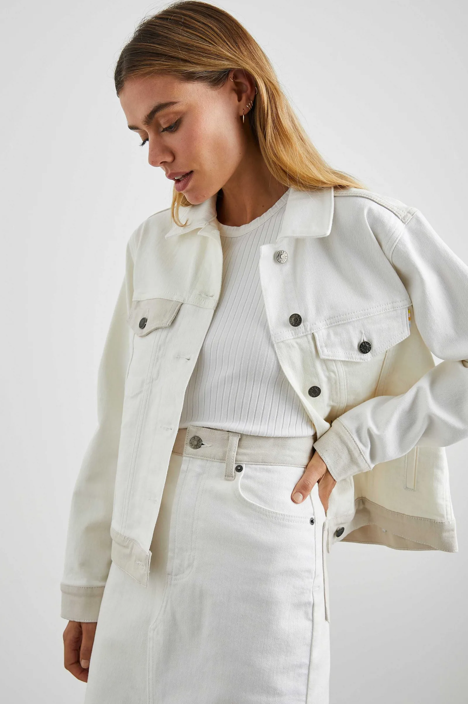 Vrouwen Rails Mulholland Jas - Ecru Patchwork