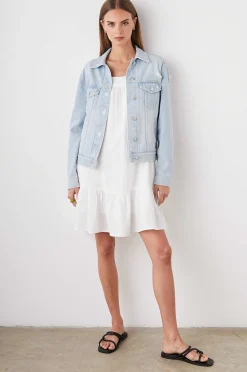 Vrouwen Rails Mulholland Jas - Vervaagd Blauw Distress