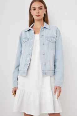 Vrouwen Rails Mulholland Jas - Vervaagd Blauw Distress