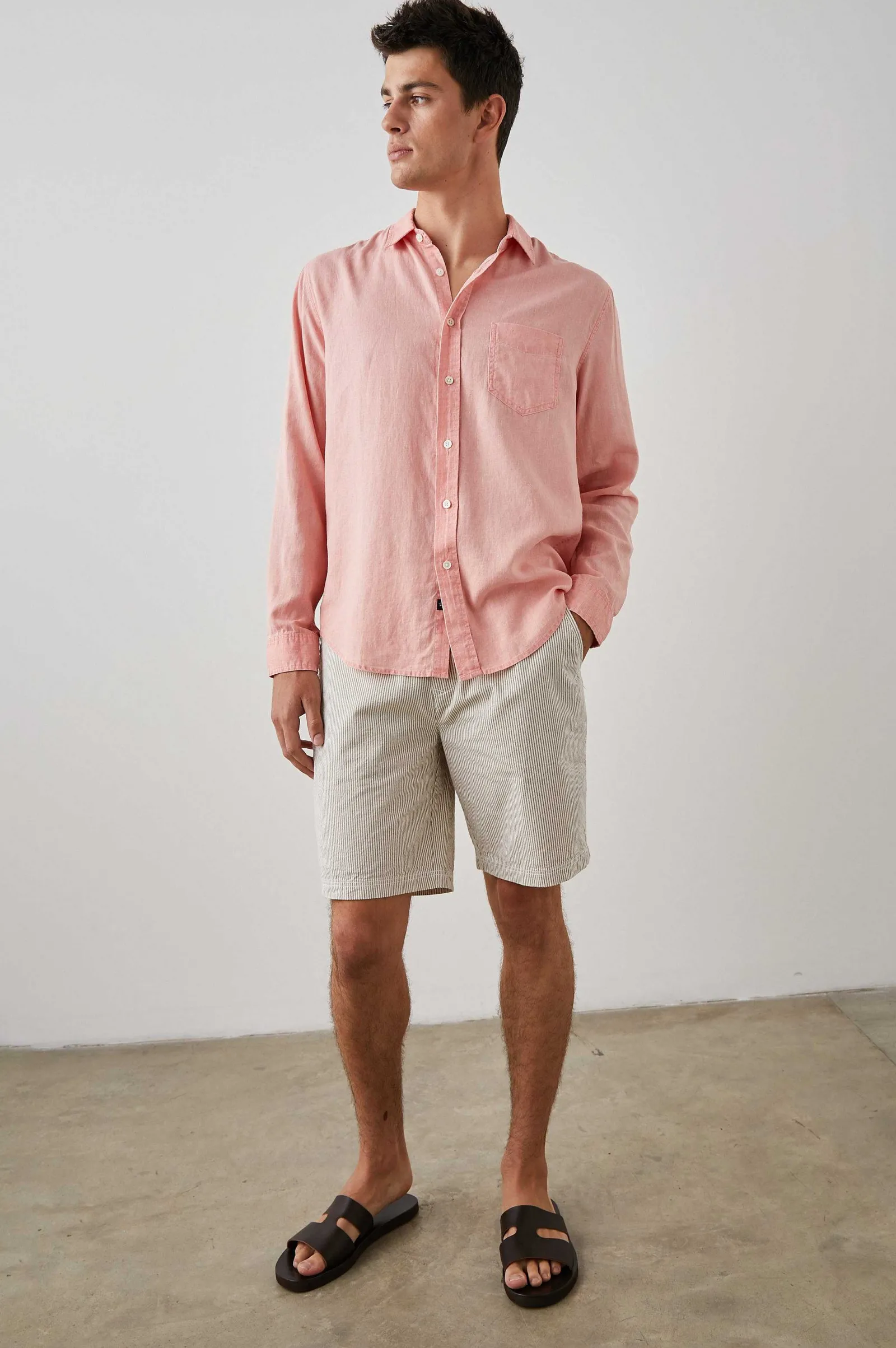 Heren Rails Mykonos Shirt - Agaat