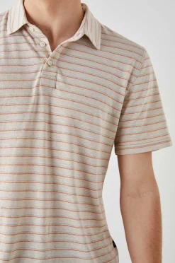 Heren Rails Napoli Poloshirt - Toulouse Zonsondergangstreep