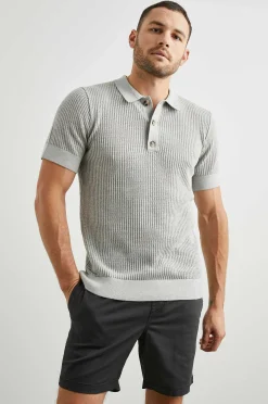 Heren Rails Nathan Poloshirt - Grijs Melange