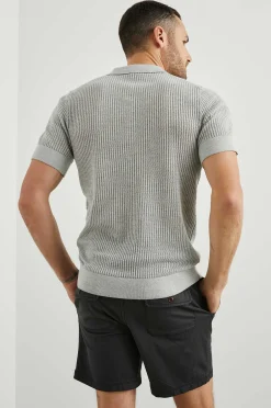 Heren Rails Nathan Poloshirt - Grijs Melange