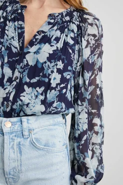 Vrouwen Rails Nessie Top - Indigo Bloesems