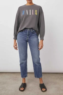 Vrouwen Rails Handtekening Sweatshirt - Vintage Zwart